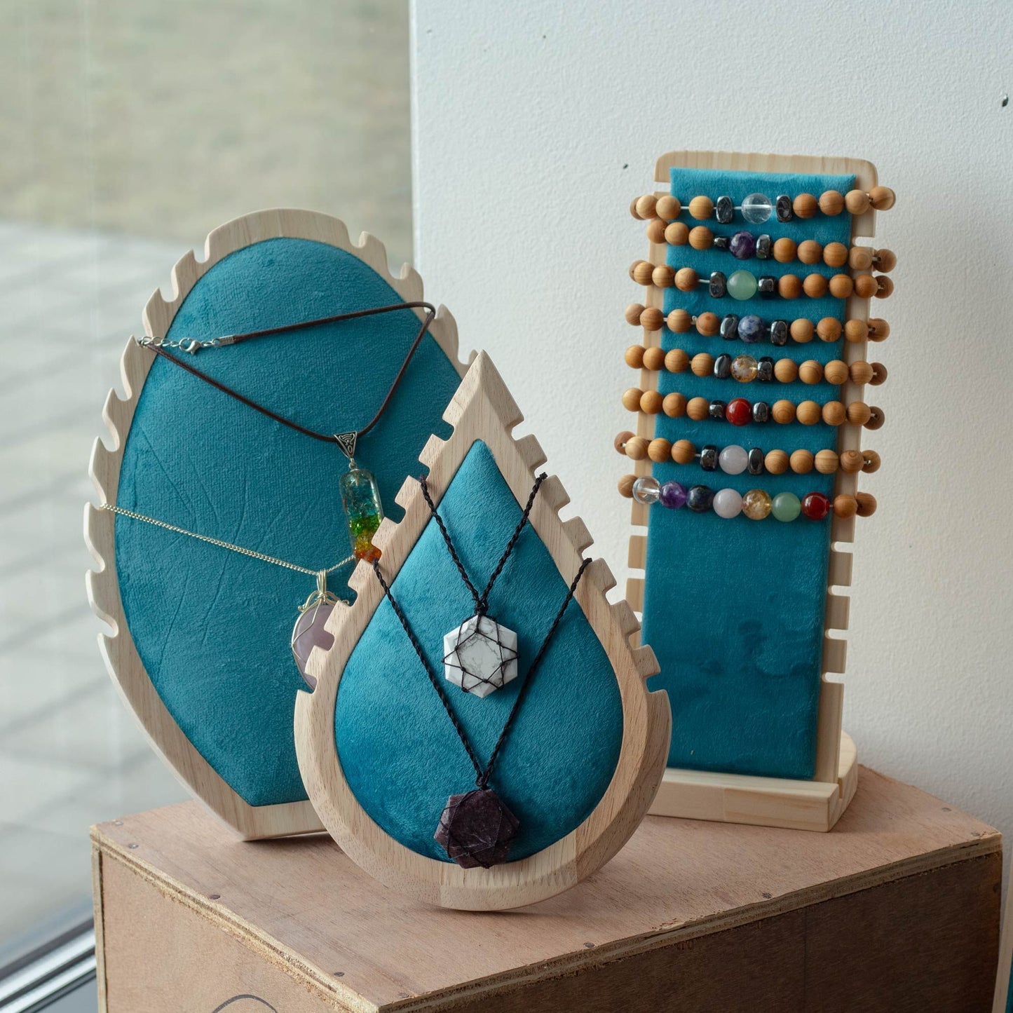 Extra Große Oval Schmuckdisplay 32x21cm