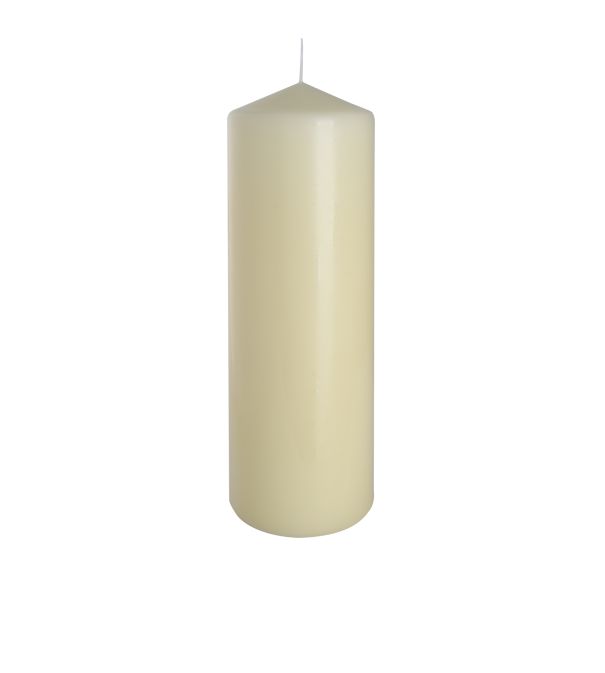 Einzelner Säulenkerze 80x250mm - Elfenbein