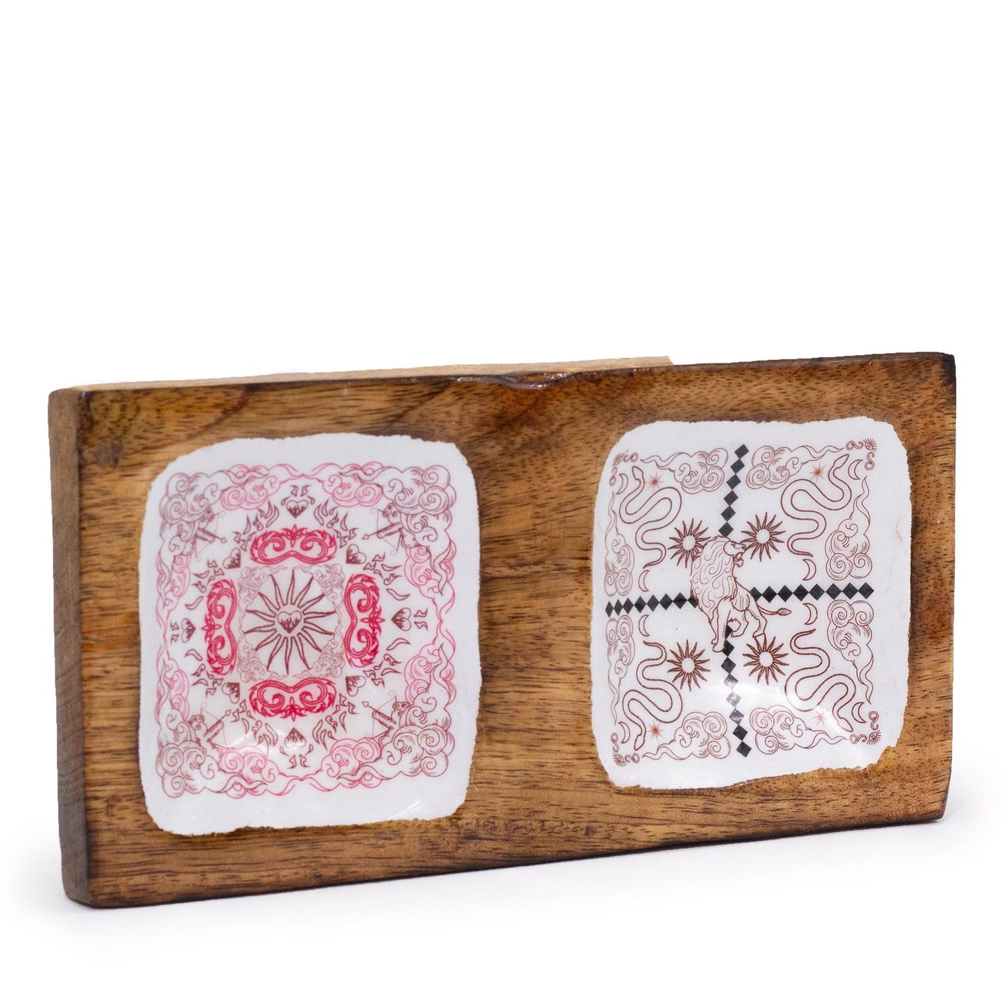 Doppelter Schmucktray 20x10x2,5cm - Hase und Hase