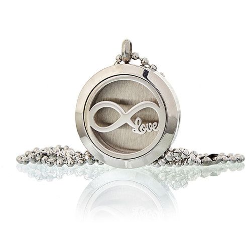 Aromatherapie Schmuck Halskette Unendliche Liebe 25mm