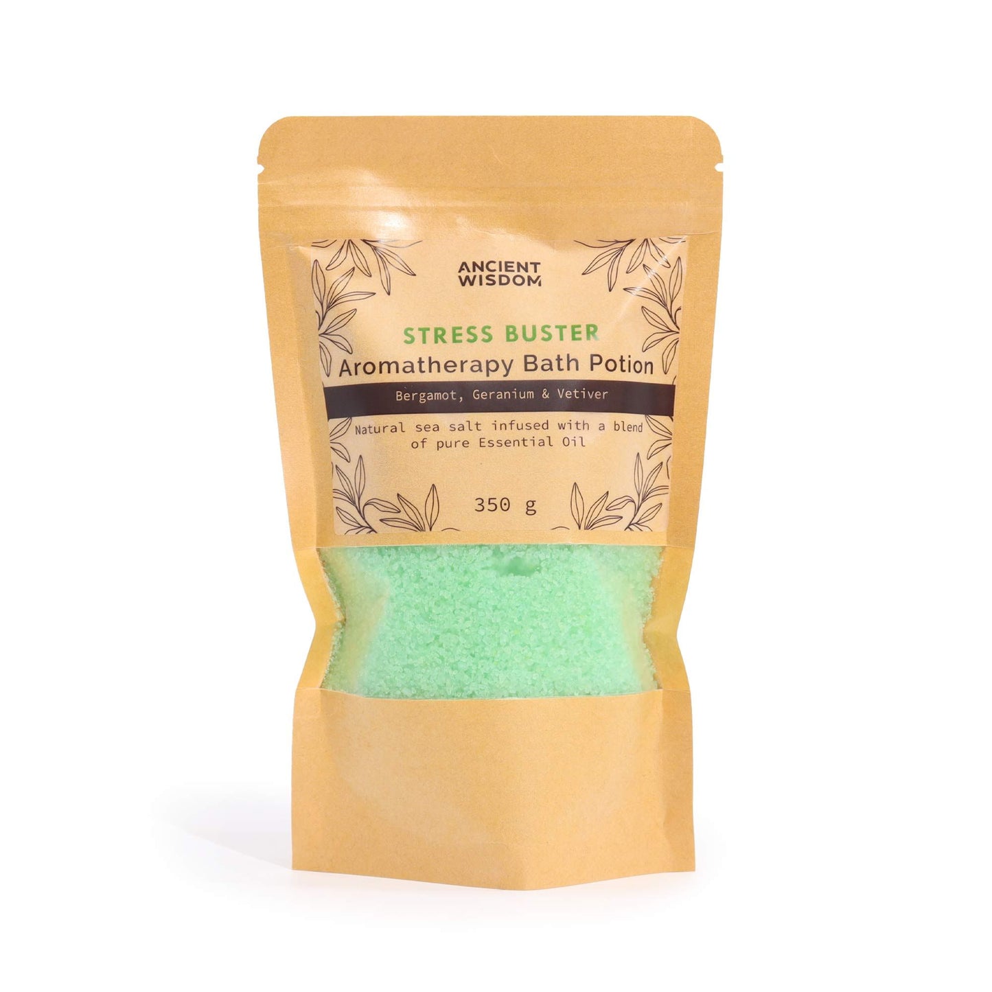 Aromatherapie Badepotion In Kraftbeutel 350g Stresslöser