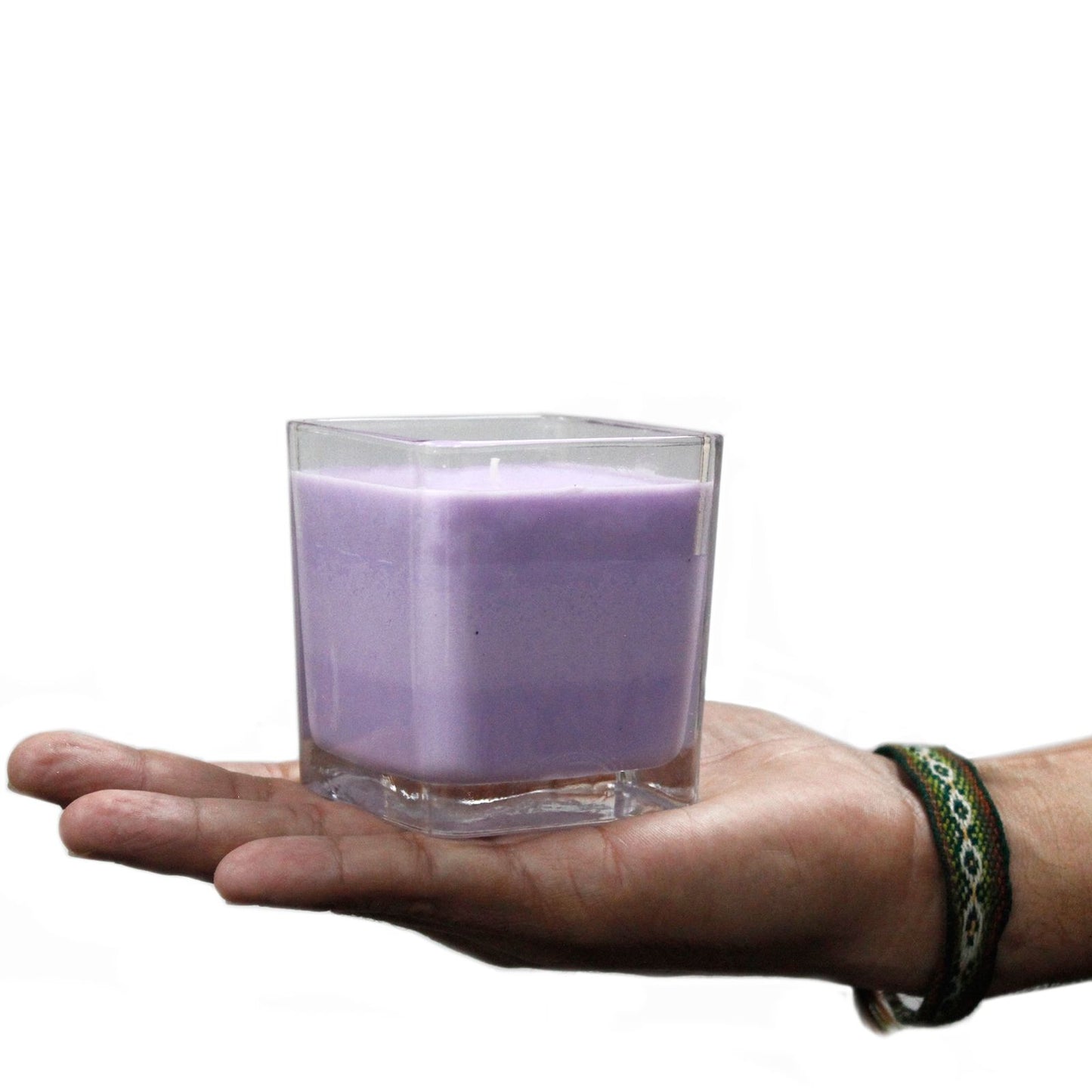Weiße Etikett Sojawachs Glas Kerze - Pfirsich Smoothie
