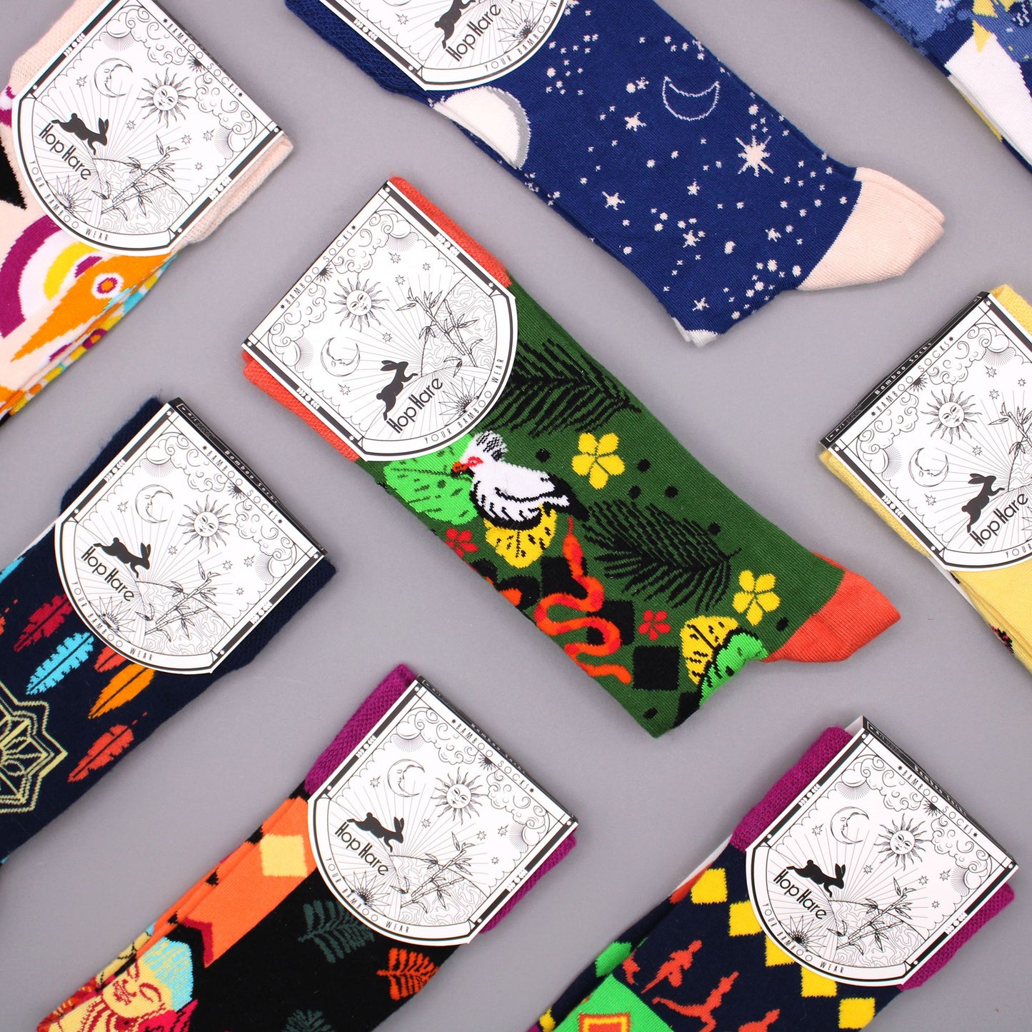 Hop Hare Bambus Socken Glückliche Katzen 36-40