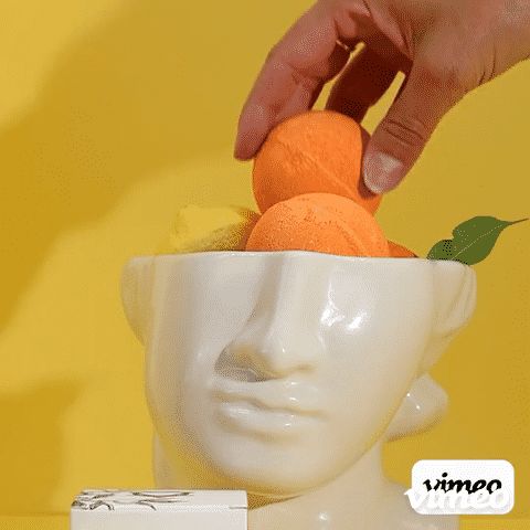 Vitamin C Angereicher Badebombe Mit Ätherischen Ölen