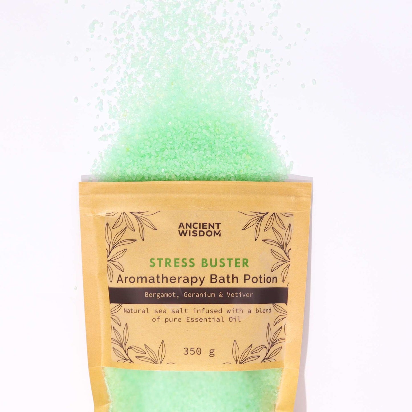 Aromatherapie Badepotion In Kraftbeutel 350g Stresslöser