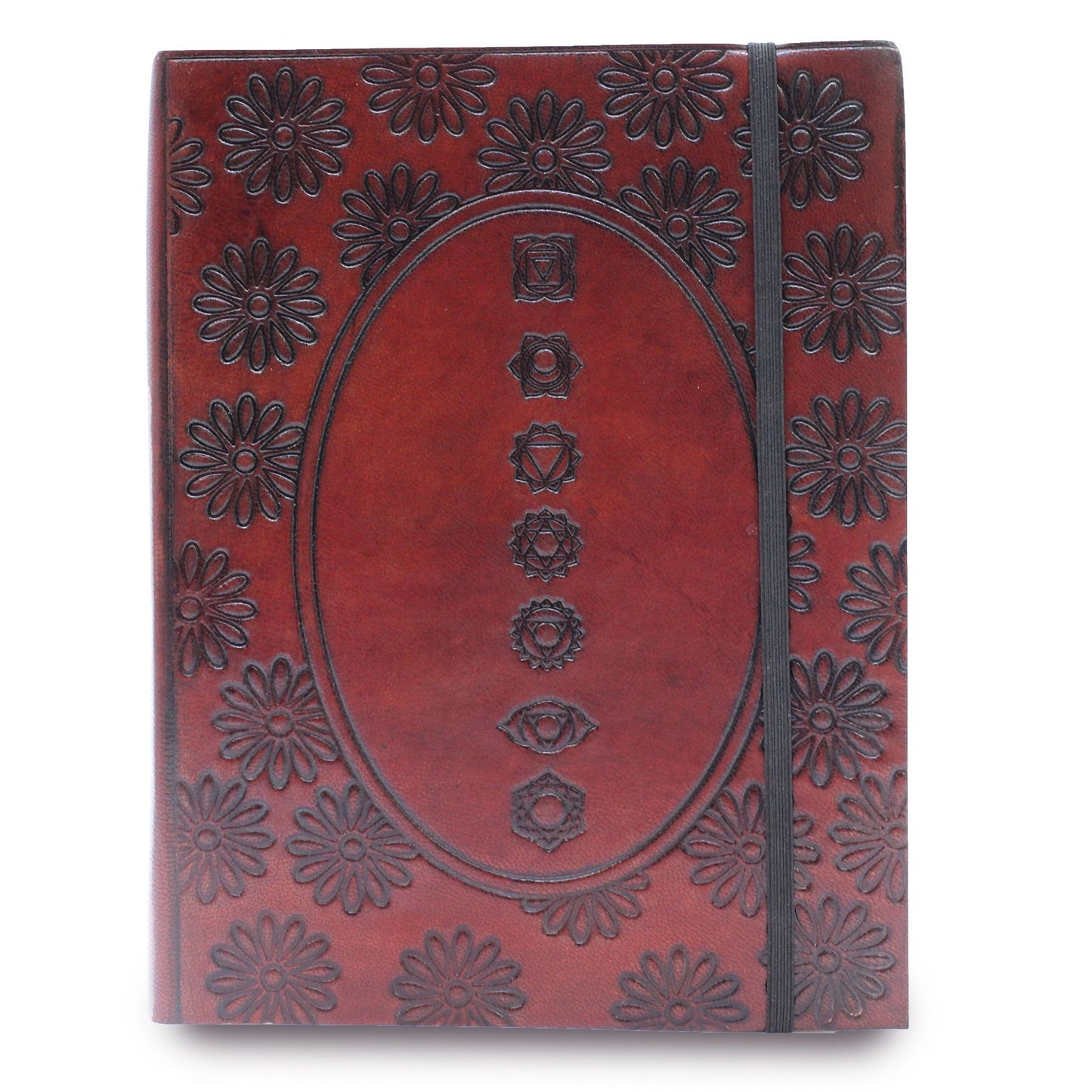 Mittleres Notizbuch Mit Riemen - Chakra Mandala
