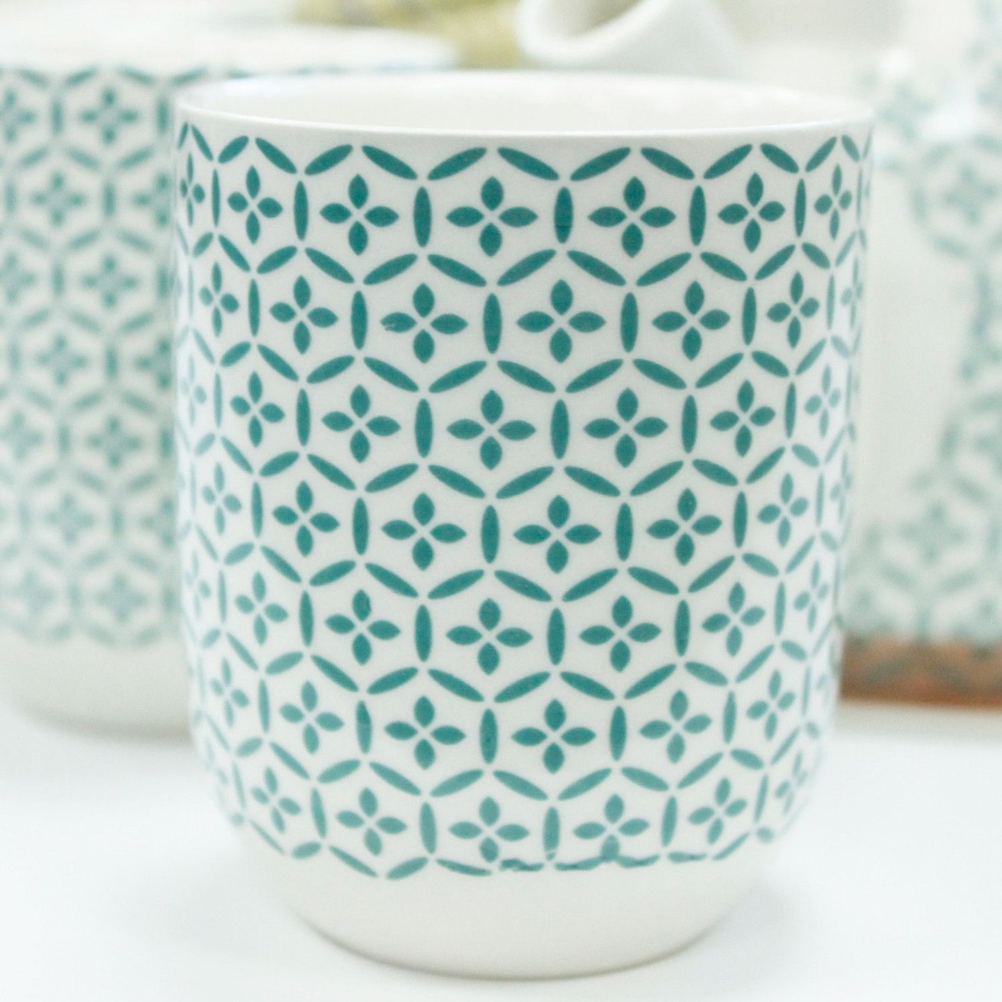 Kräuter Teekannen Set - Grünes Mosaik