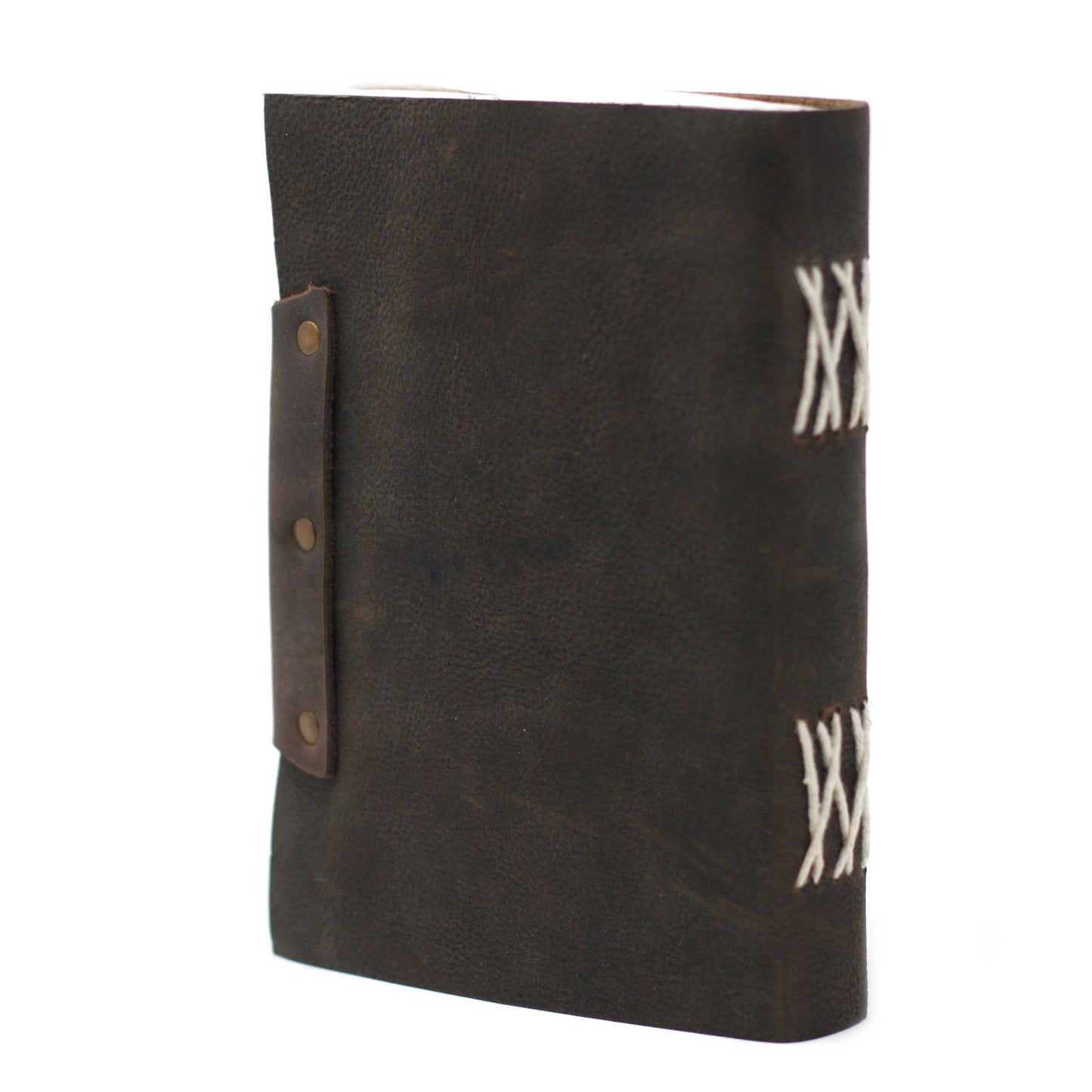 Leder Schwarz Konfessionen Mit Schloss Notizbuch 18x13 cm