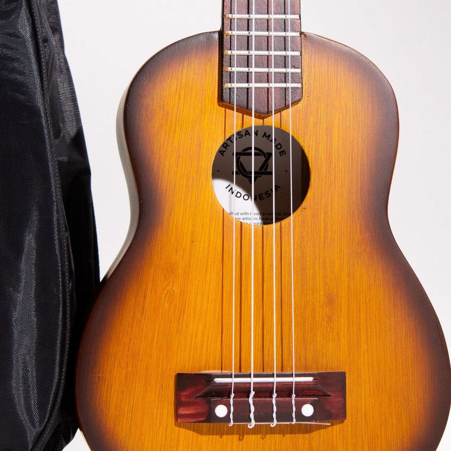 Handgefertigte Ukulele - Natürlicher Sonnenuntergangs-Finish (4 Saiten)