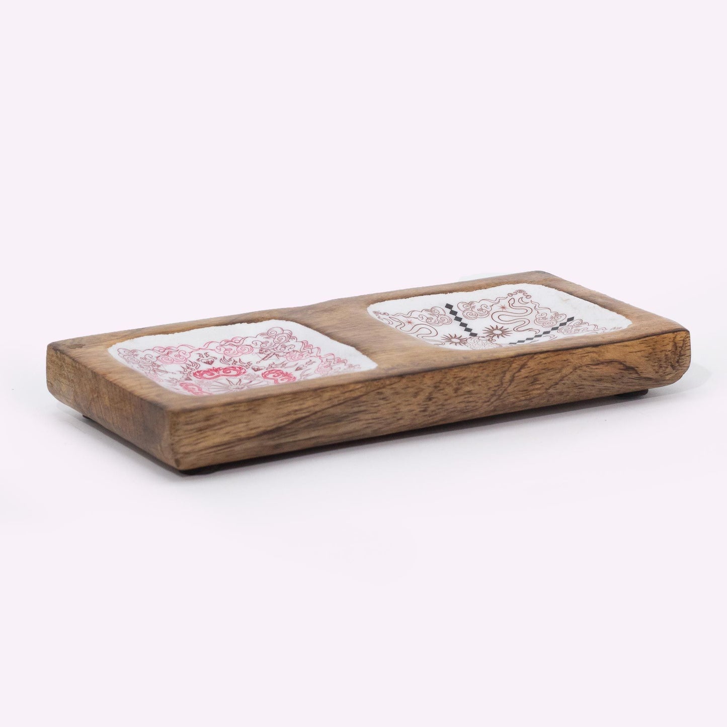 Doppelter Schmuckteller 20x10x2.5cm - Hase