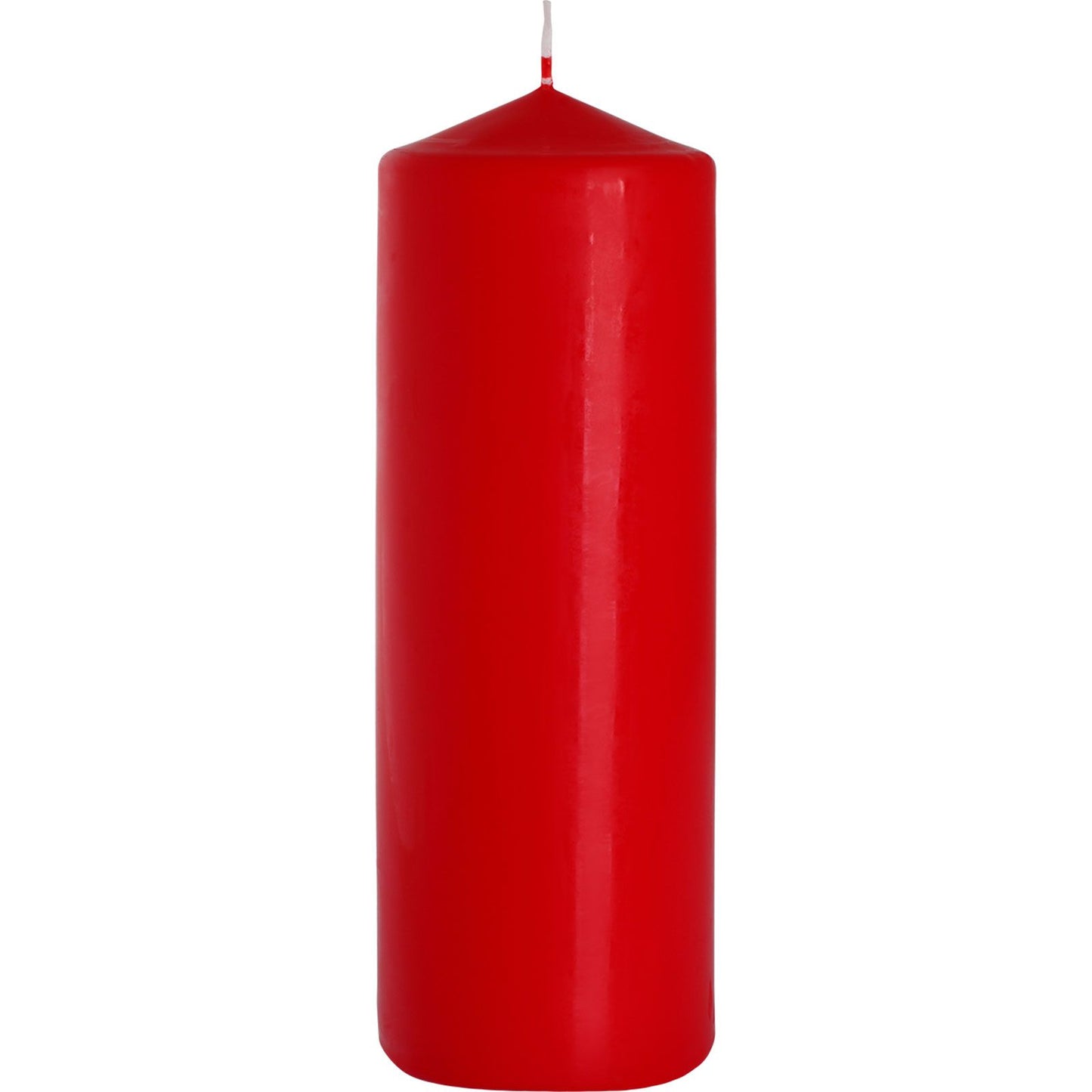 Einstöckige Stabkerze 80x250mm Rot