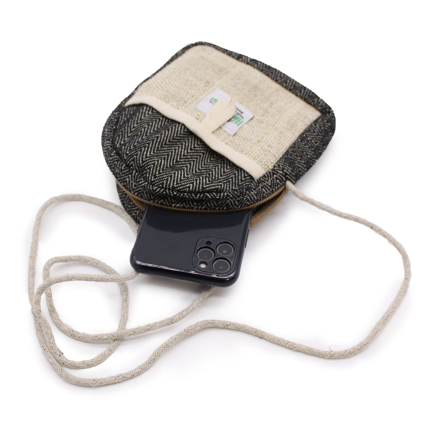 Mobile Hanftasche Mit Schnur In Zufälliger Farbe