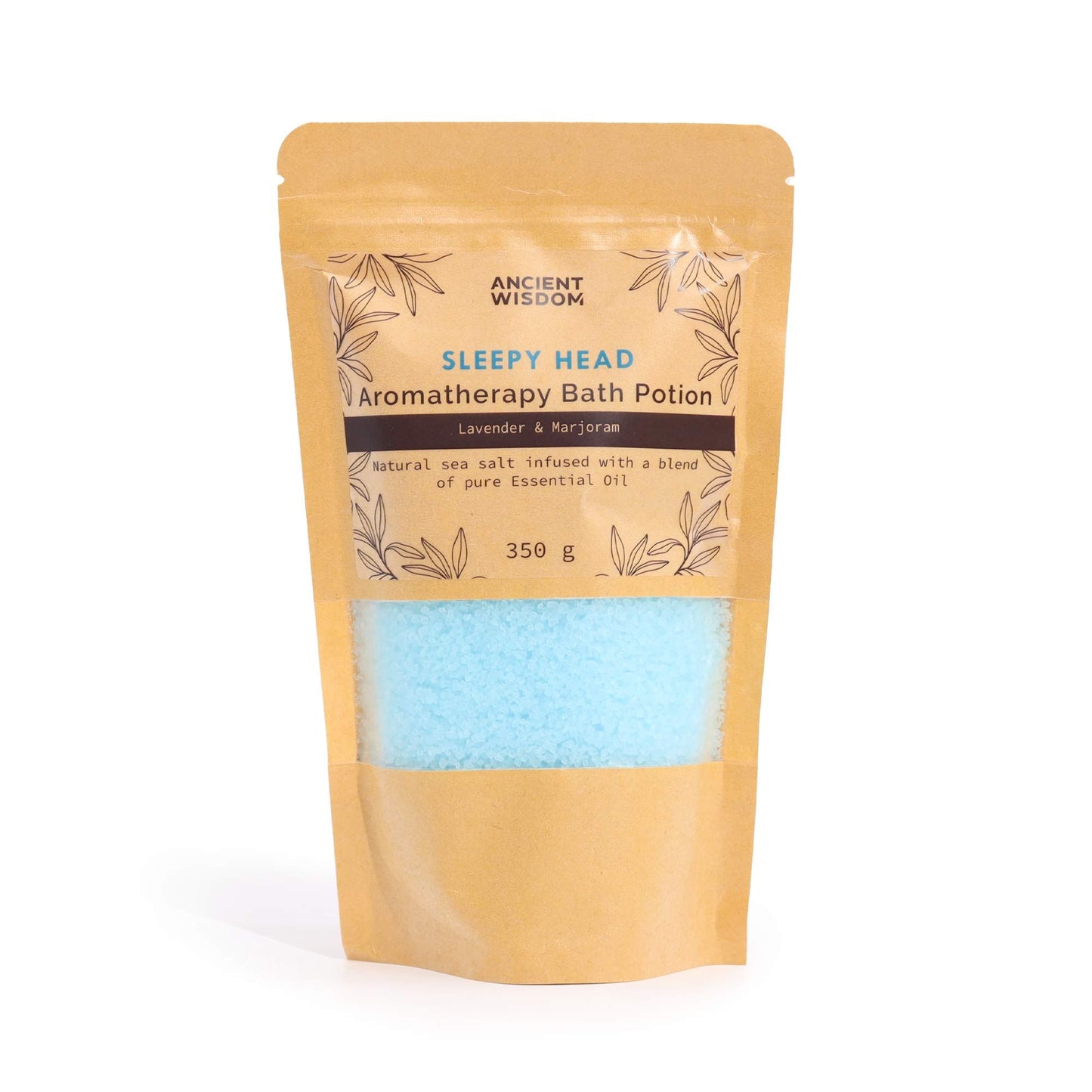 Aromatherapie Badekur in Kraftbeutel 350g Schlafkopf