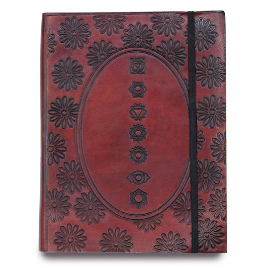 Mittleres Notizbuch Mit Riemen - Chakra Mandala