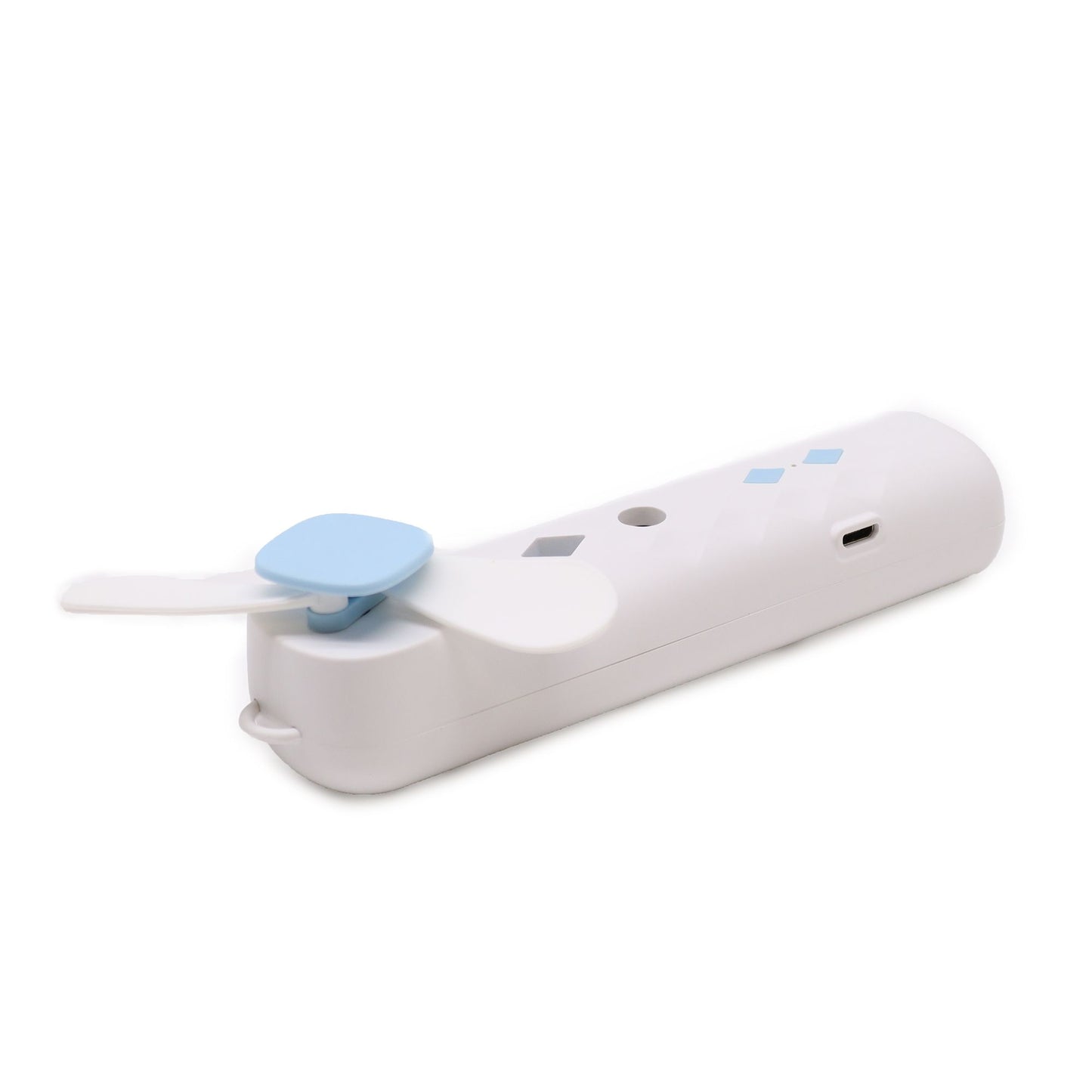Weißer Nano Nebel Gesichtsventilator Und Sprühgerät USB Aufladbar