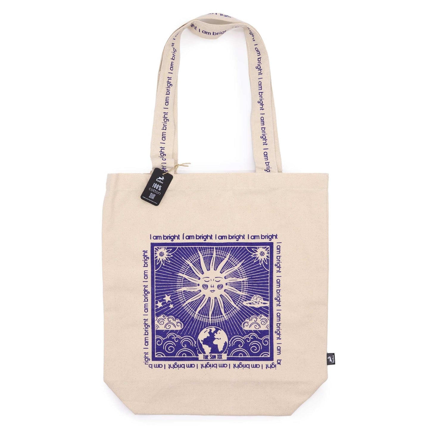 Hop Hare Tragetasche I Am Bright 10oz Baumwollcanvas