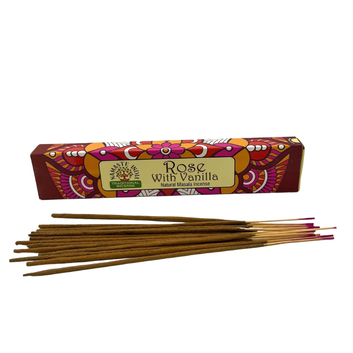 Namaste Mandala Masala Räucherstäbchen - Rose Mit Vanille