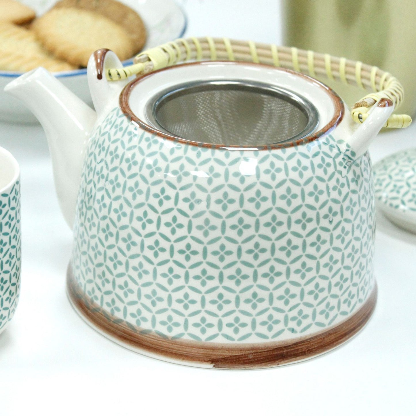 Kräuter Teekannen Set - Grünes Mosaik
