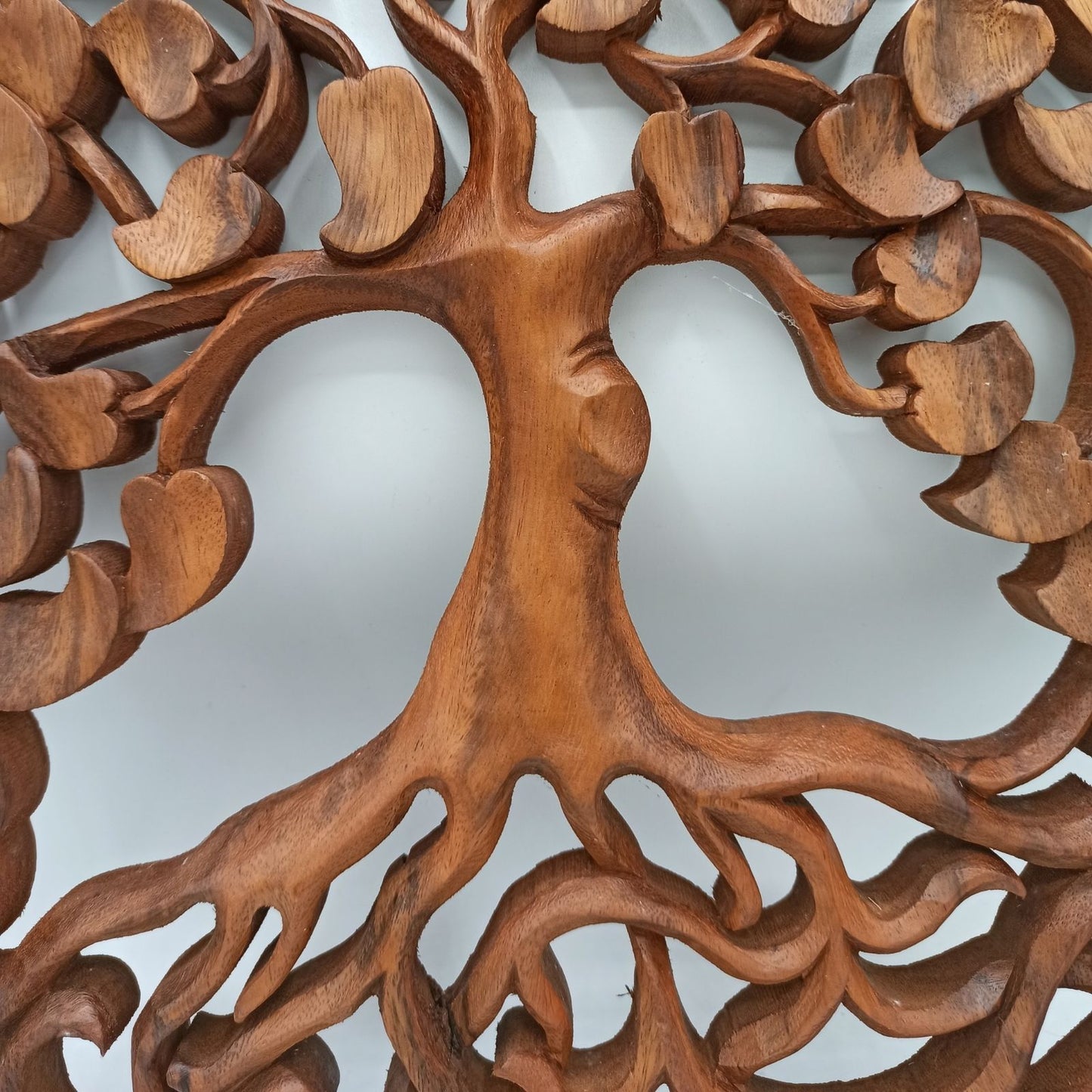 Baum Des Lebens Liebe Panel 40cm Handgefertigt Aus Nachhaltigem Suar Holz