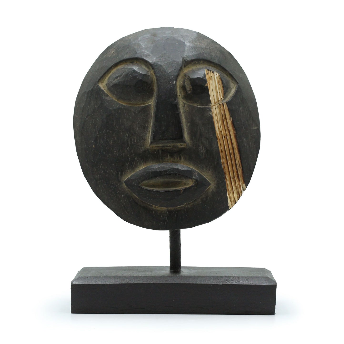 Timor Stammes Dekorative Maske Schwarz 27x20cm