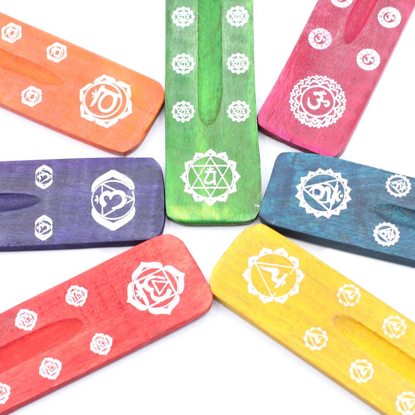 Chakra Räucherstäbchenhalter - 7 Designs