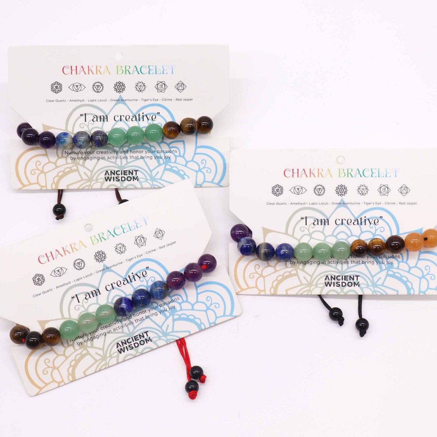 Chakra Schnurarmbänder Mit 21 Steinen