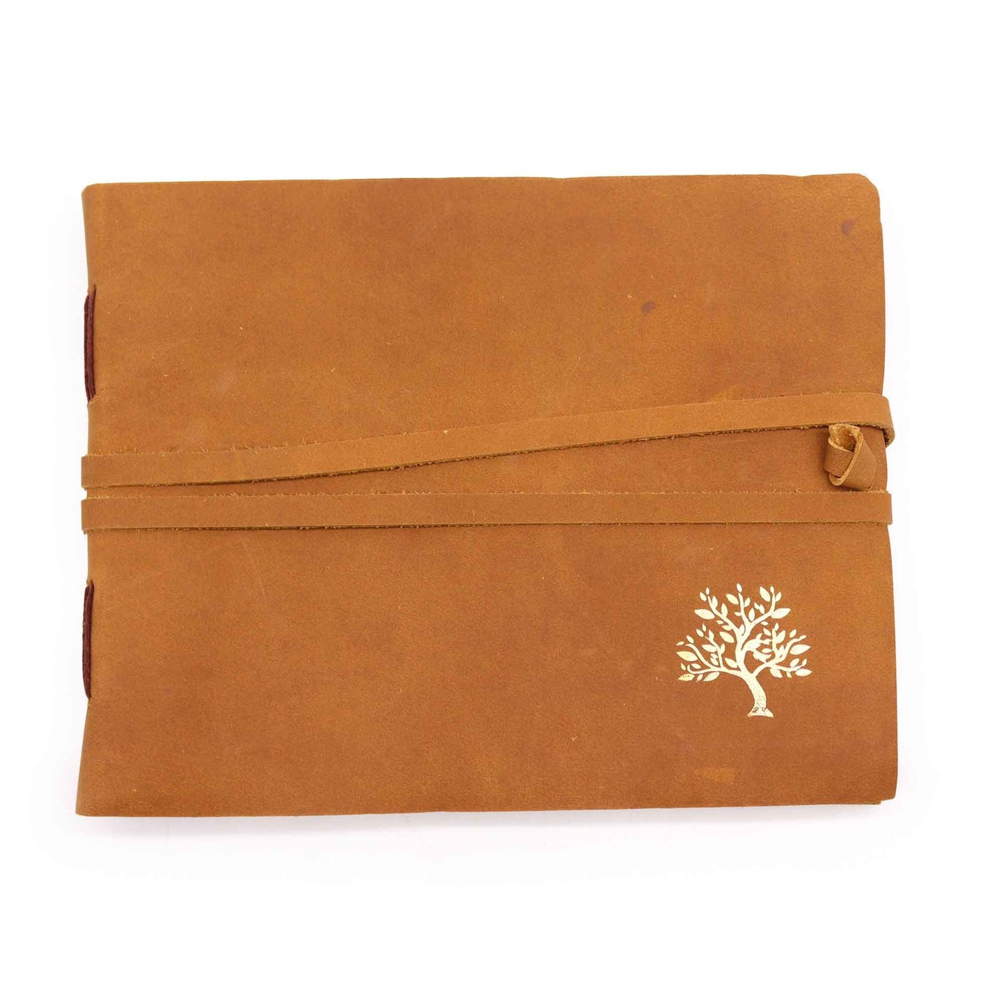 Leder Skizzenbuch Goldener Baum 144 Seiten 18x23cm
