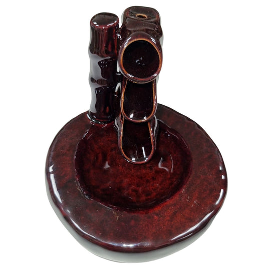 Räucherstäbchenhalter Mit Rückfluss - Bambus Und Teich