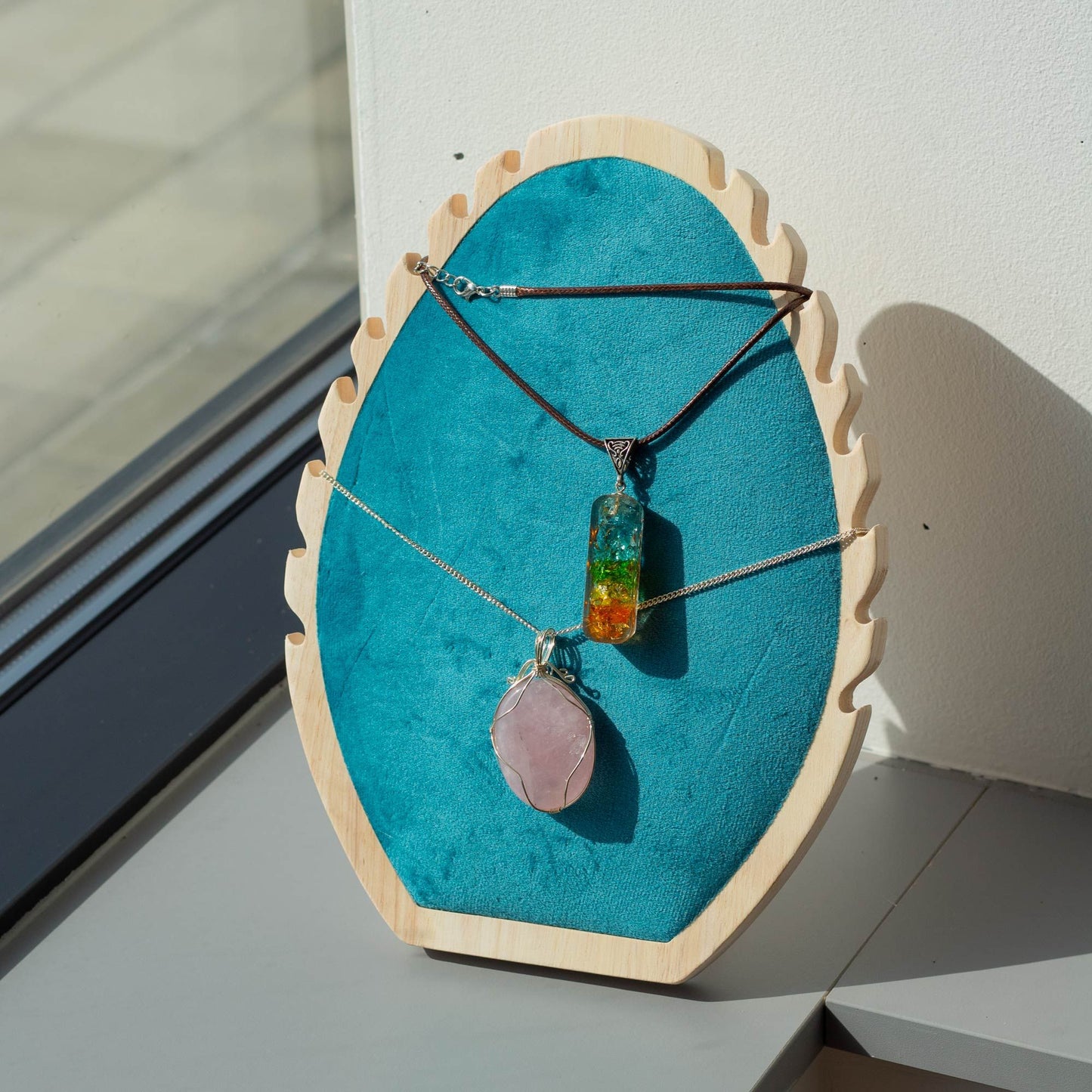 Extra Große Oval Schmuckdisplay 32x21cm