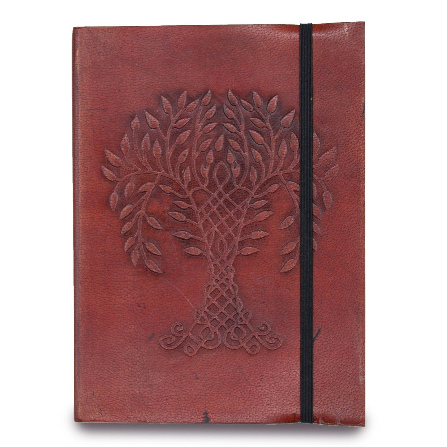 Mittleres Notizbuch Mit Riemen – Baum Des Lebens