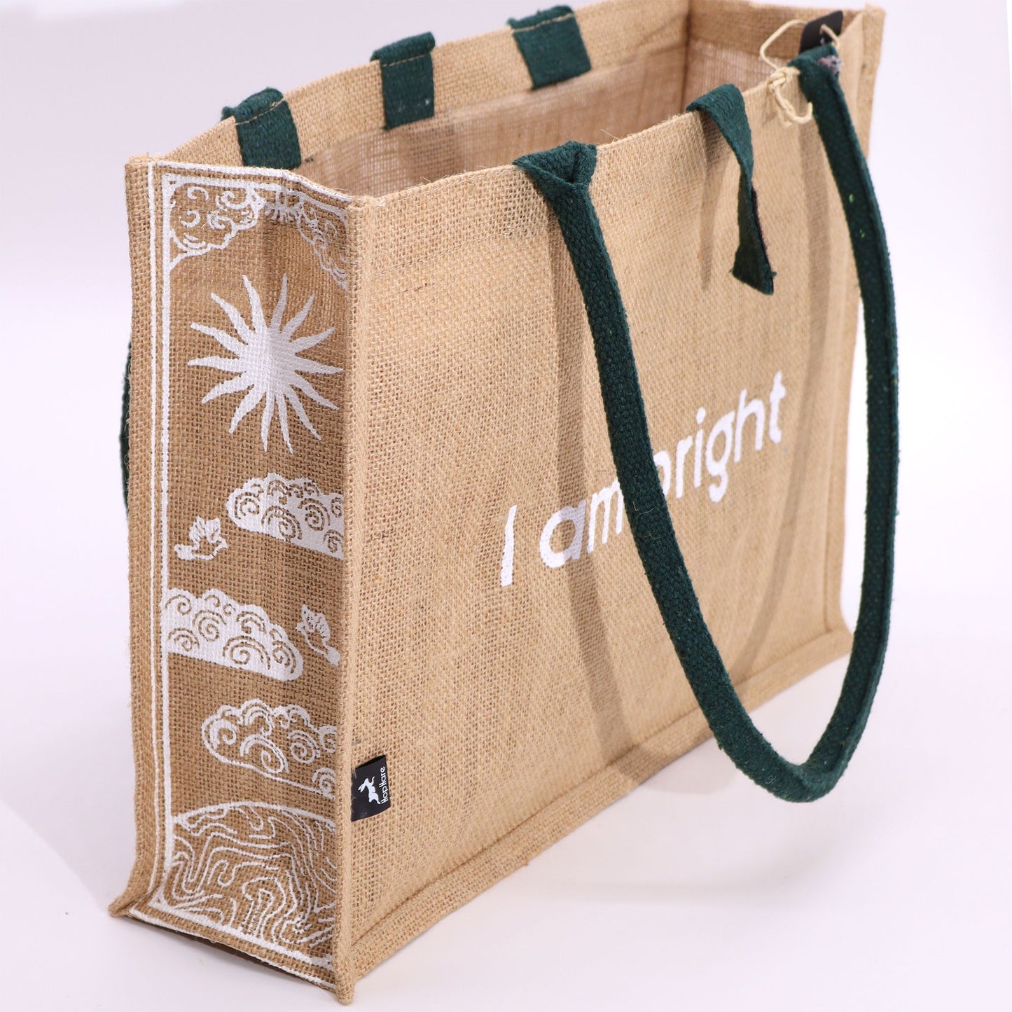 Hop Hare Jute Große Tasche - Ich Bin Strahlend