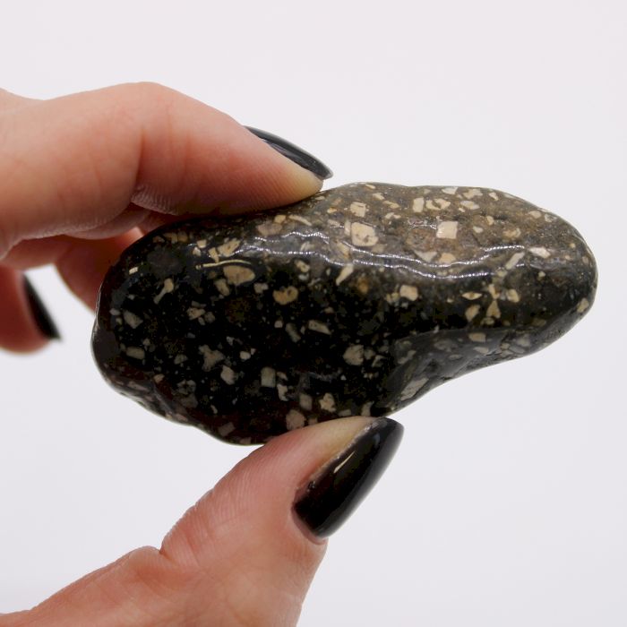 Sack Mit 6 Großen Afrikanischen Tumble Stones - Guinea Fowl Sack Mit 6 Großen