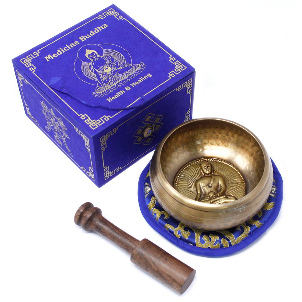 Medizin Buddha Klangschalen Set 10cm 500g