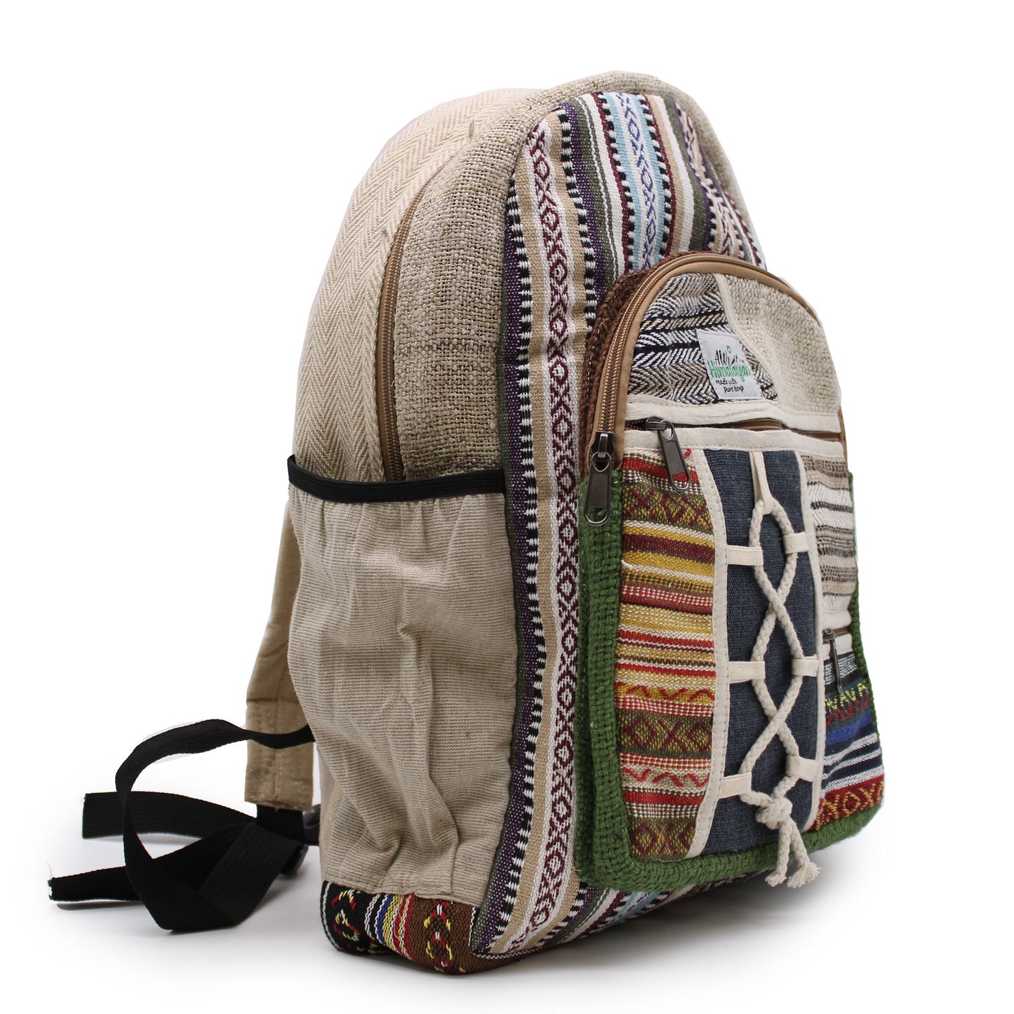 Großer Hanf Rucksack - Seil Und Taschen Stil