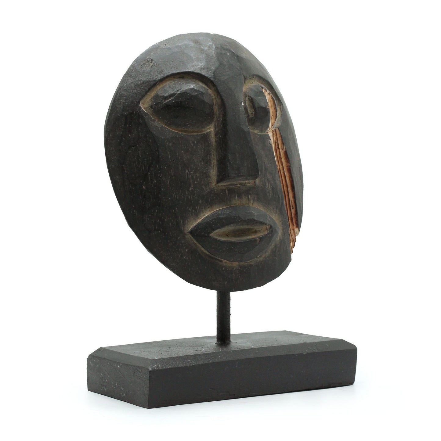 Timor Stammes Dekorative Maske Schwarz 27x20cm