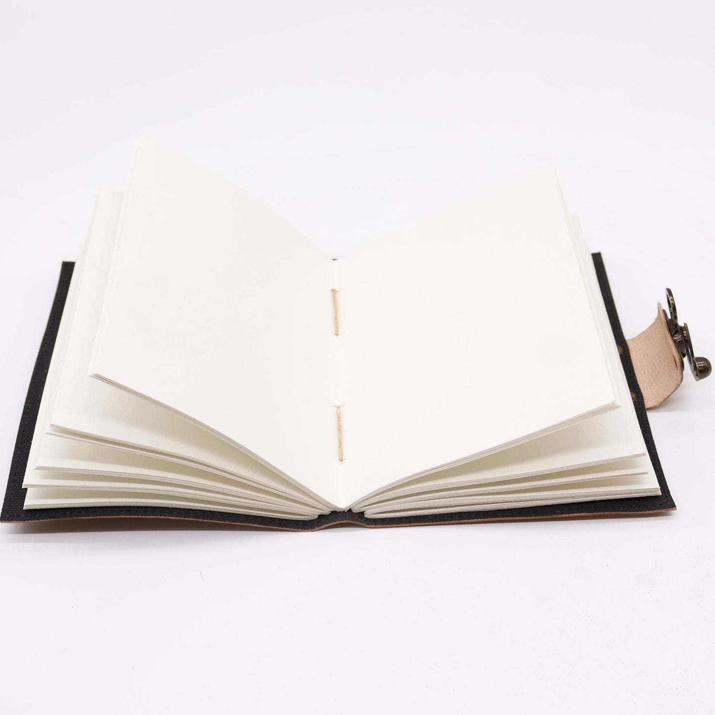 Lederjournal Mit Leerblättern Für Reisen 7x5 Zoll Dunkelbraun