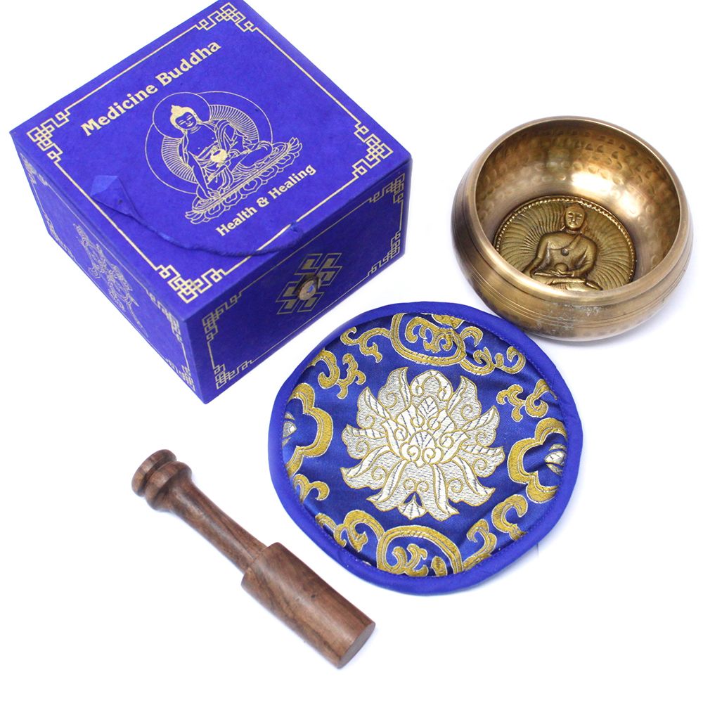 Medizin Buddha Klangschalen Set 10cm 500g