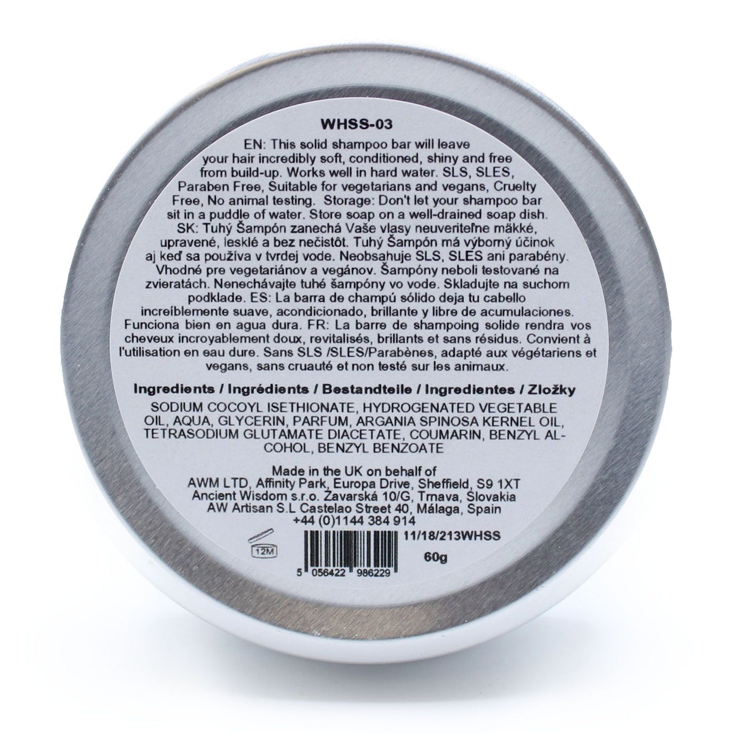 Wild Hare Festes Shampoo 60g Haariger Kokosnuss