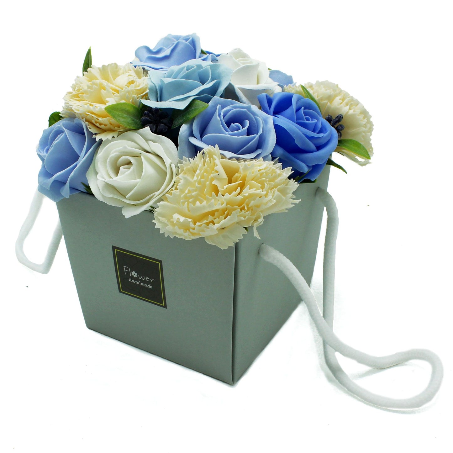 Seifenblumenstrauß Blau Hochzeit