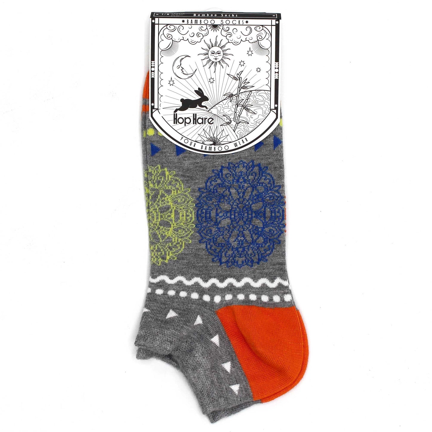 SM Hop Hare Bambus Socken Niedrig 36-40 Blumen Des Lebens