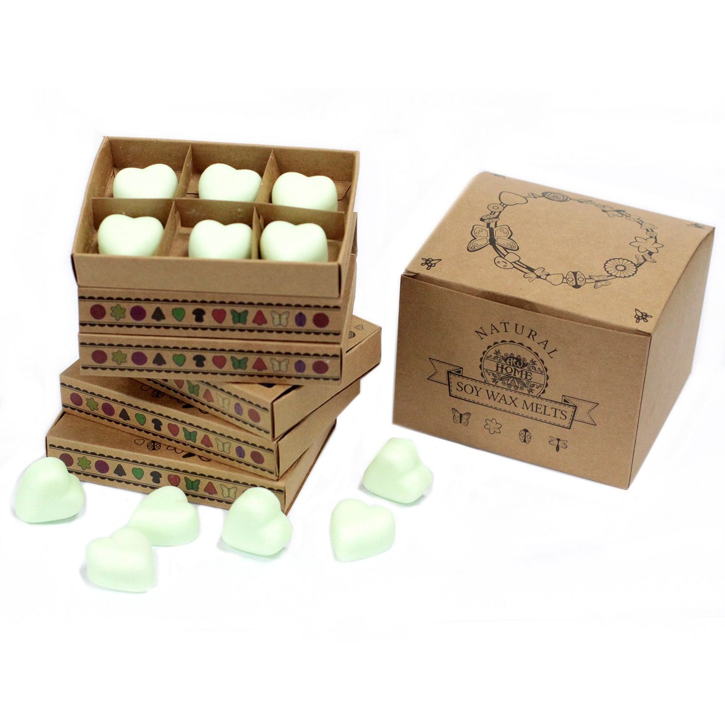 Geschenkset Mit 6 Wachsschmelzen - Minze Und Menthol