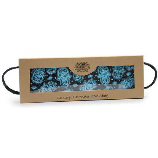 Luxuriöser Lavendel Weizenkissen In Geschenkbox Hamsa