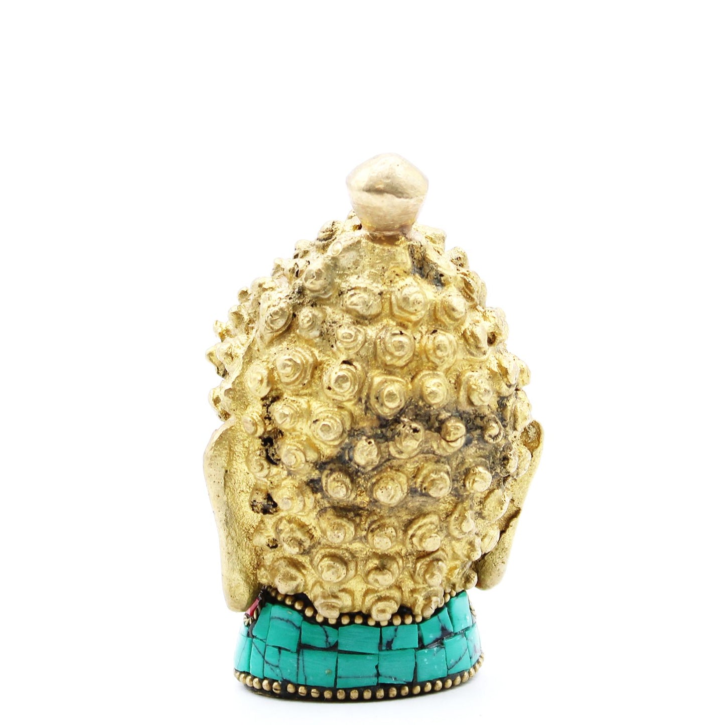 Messing Buddha Figur - Med Kopf - 8 cm