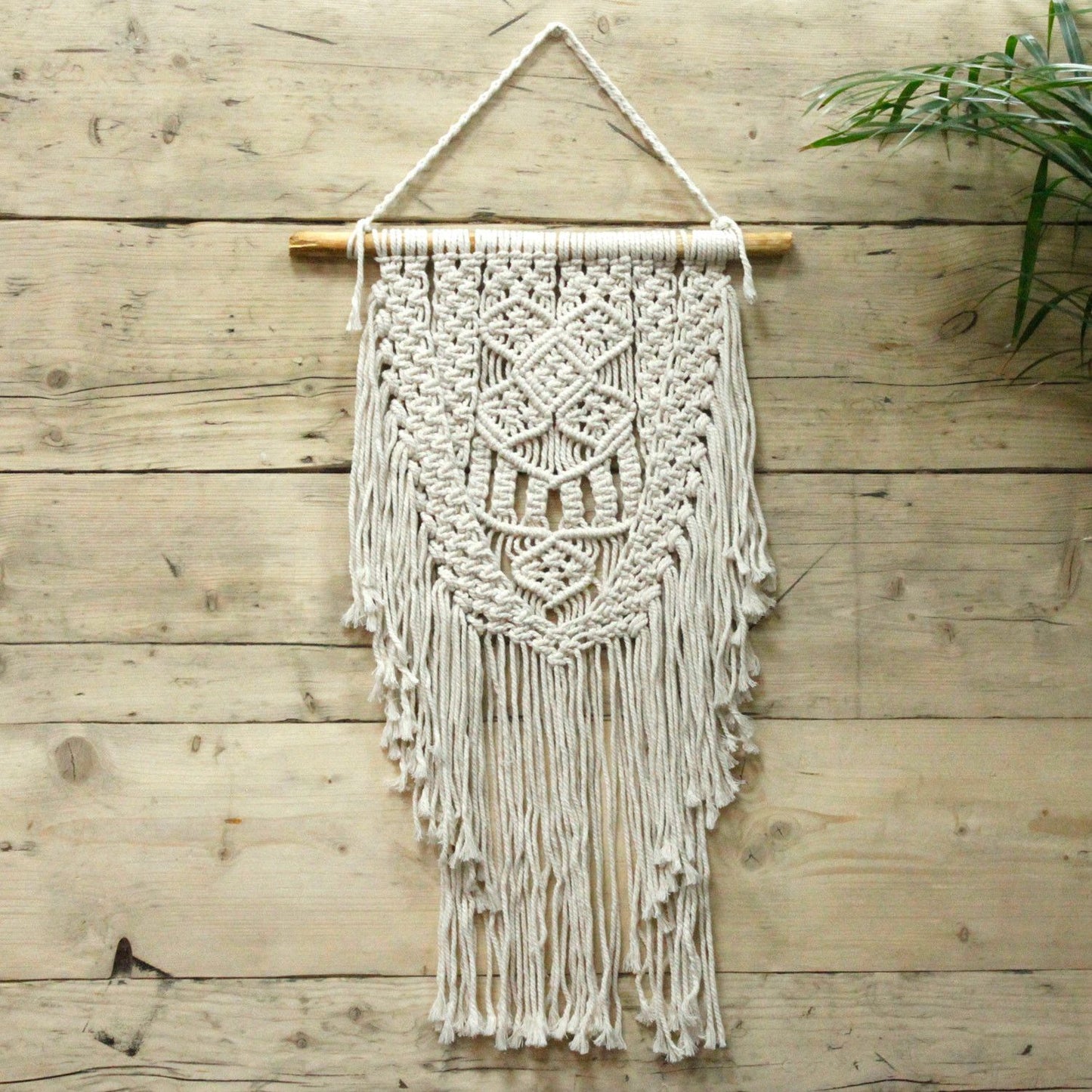Makramee Wandbehang Überfluss Boho Stil Handgefertigt Aus Indonesien