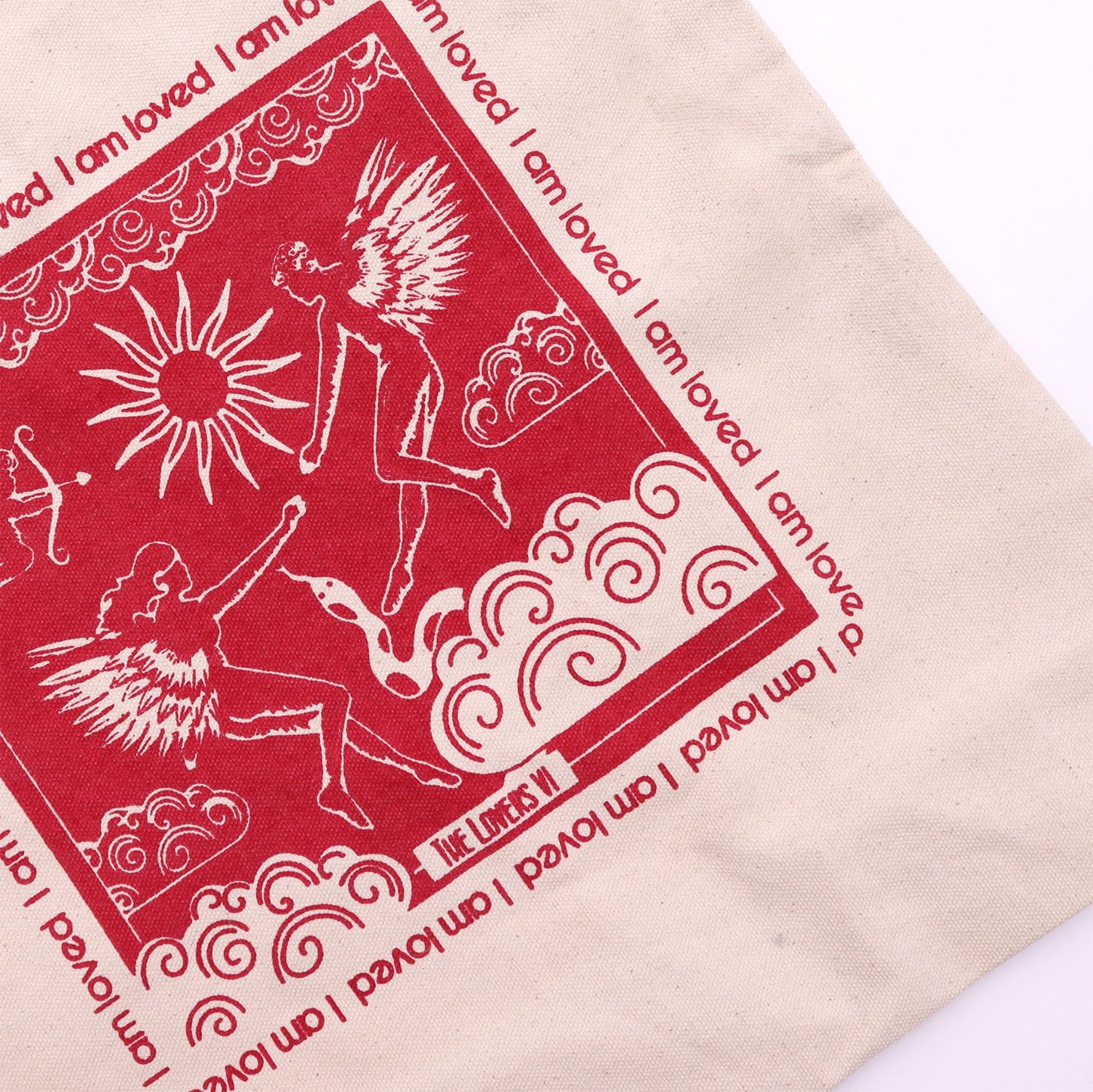 Hop Hare Tragetasche - Ich Bin Geliebt - 10oz Baumwollcanvas