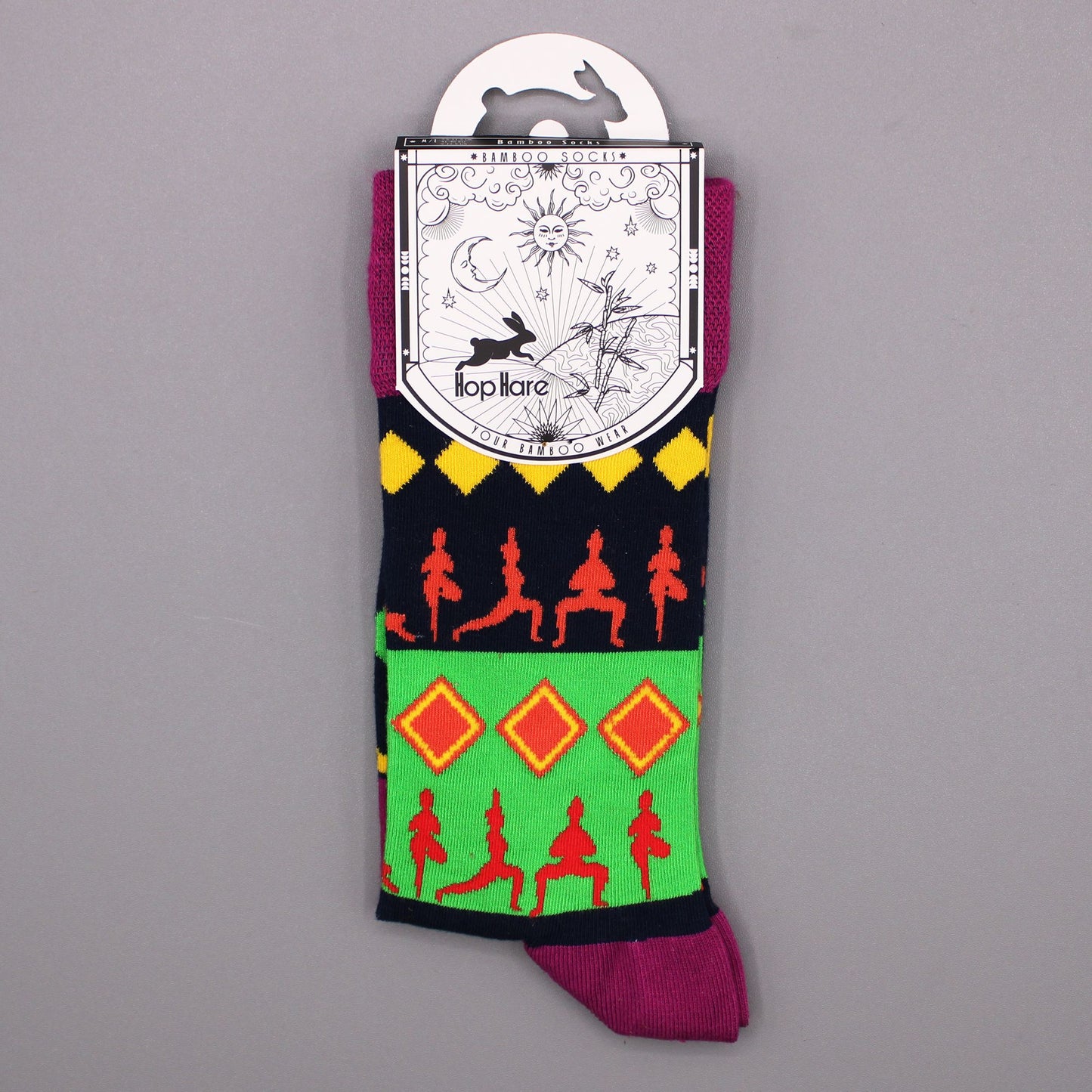 Hop Hare Bambus Socken Yoga Posen 41-46