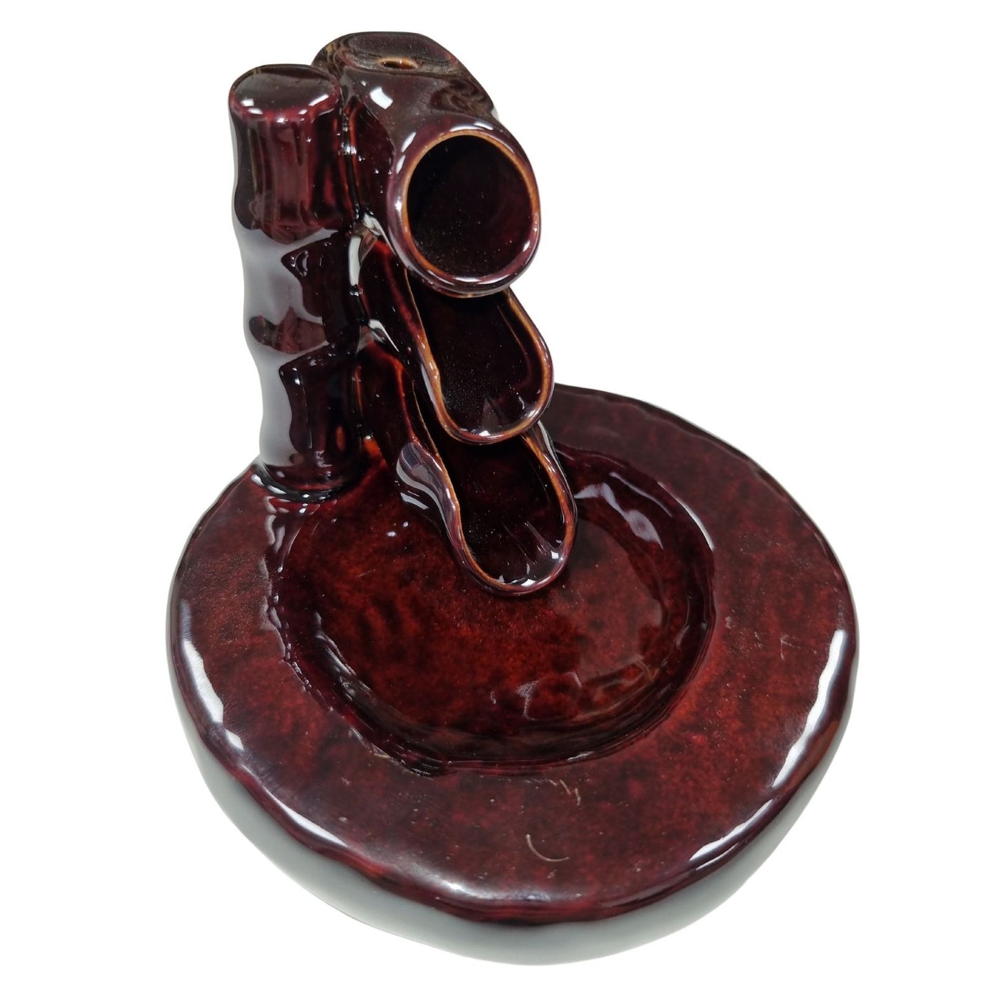 Räucherstäbchenhalter Mit Rückfluss - Bambus Und Teich