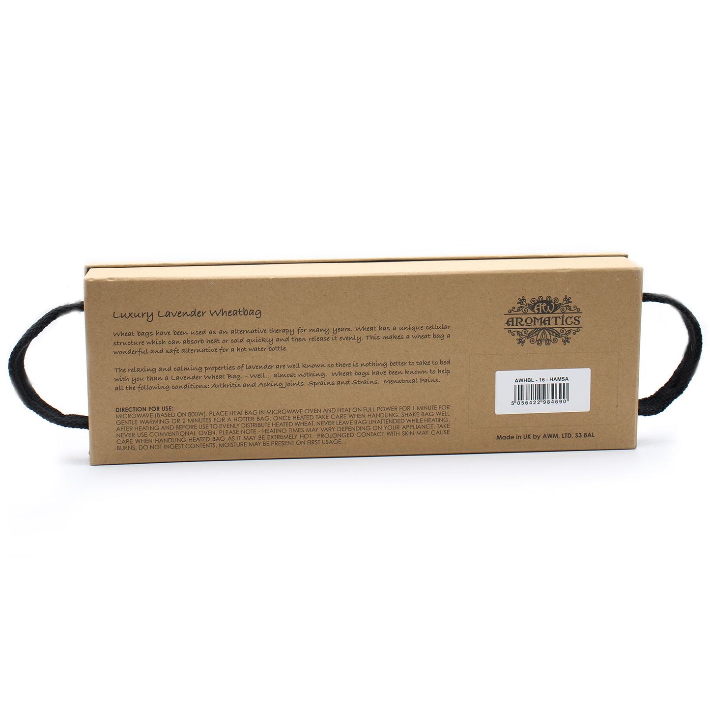 Luxuriöses Lavendel Weizenkissen in Geschenkbox Hamsa