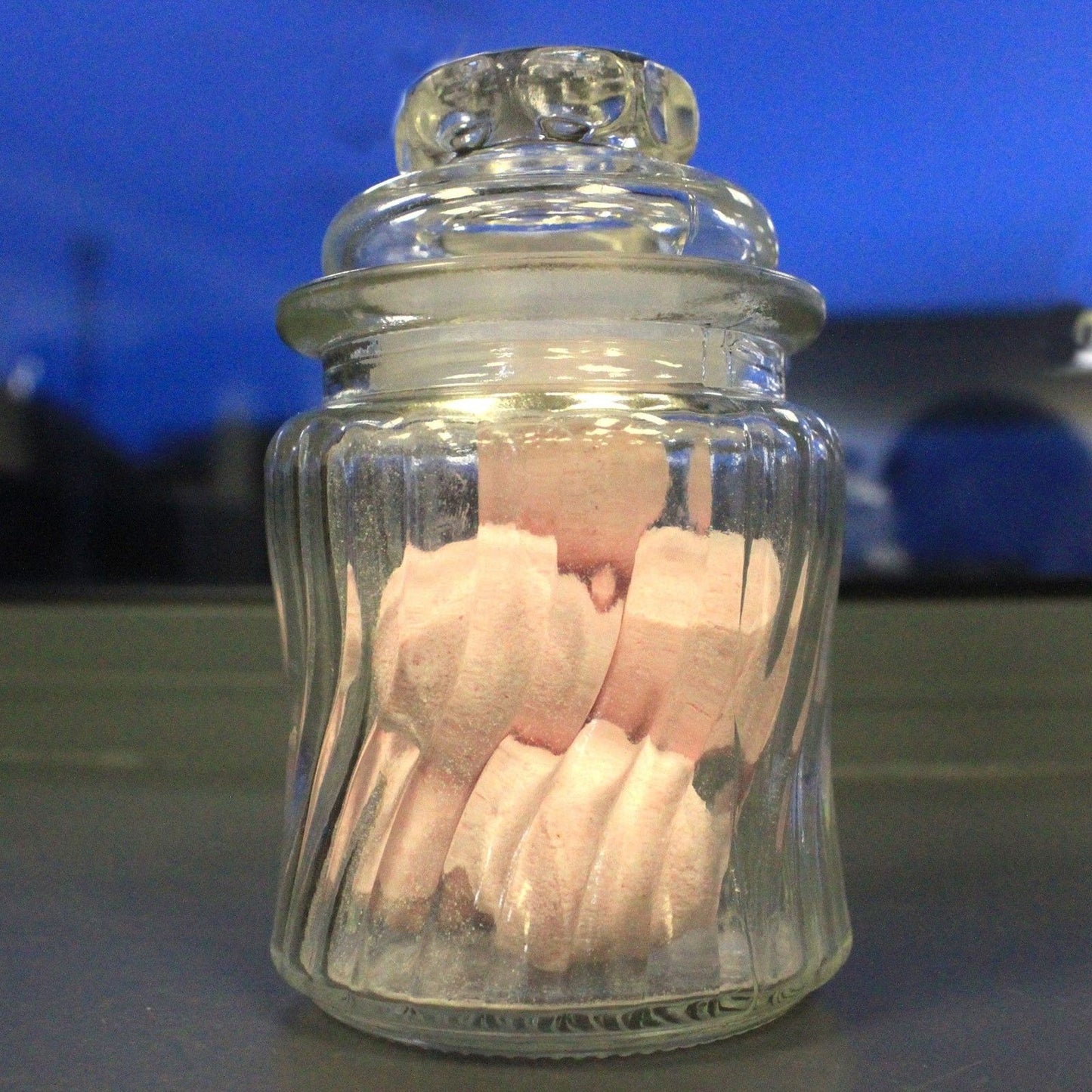 Süßigkeitenbehälter mit Wirbelrippen dekorative Aufbewahrung für Bonbons und Nüsse