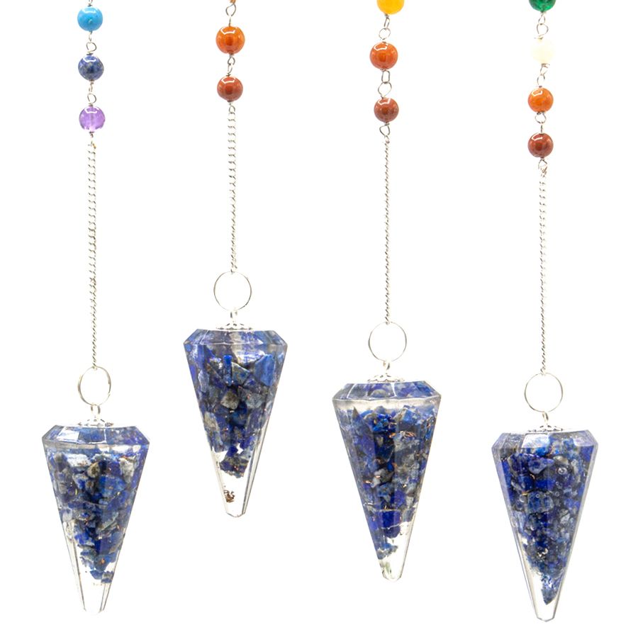 Orgonit Power Chakra Pendel Lapis